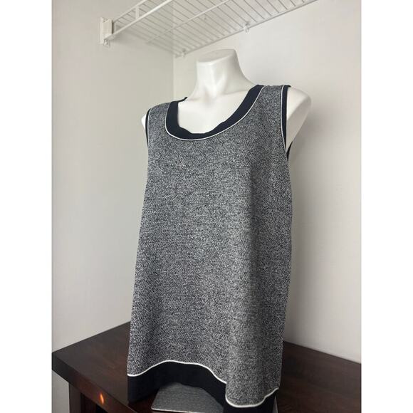 Jones New York Gray and Black Knitted Sleeveless Top 3X NWT - Picture 4 of 11